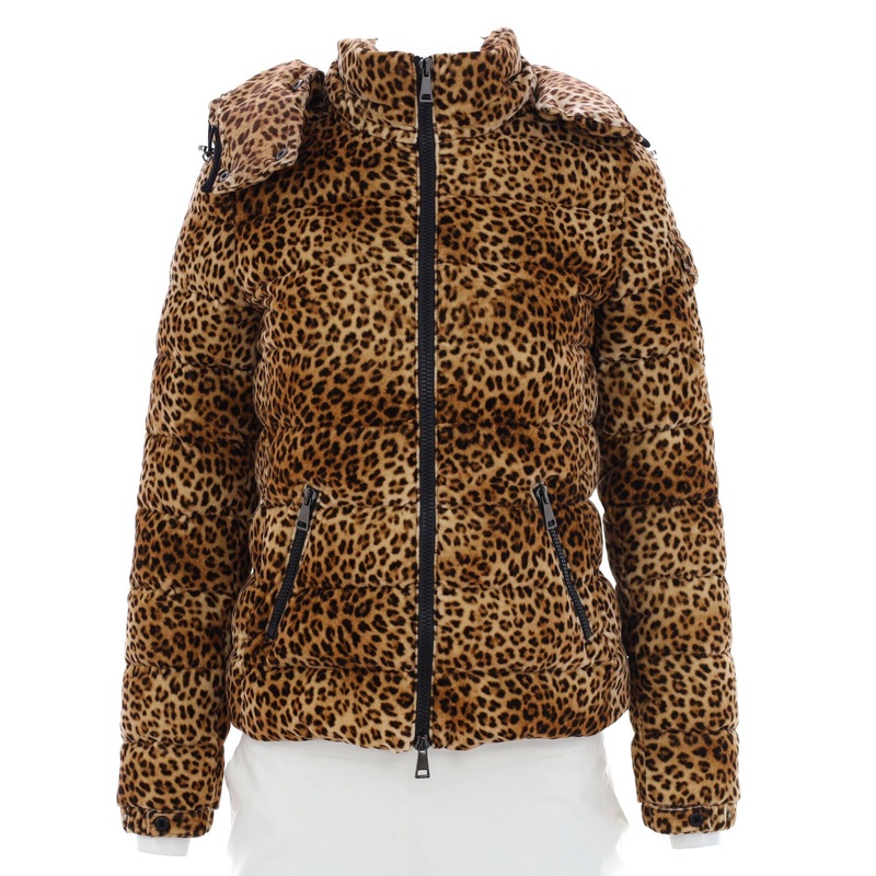 Women’s Bady Hooded Jacket Quilted Printed Cotton with Down S744816991345