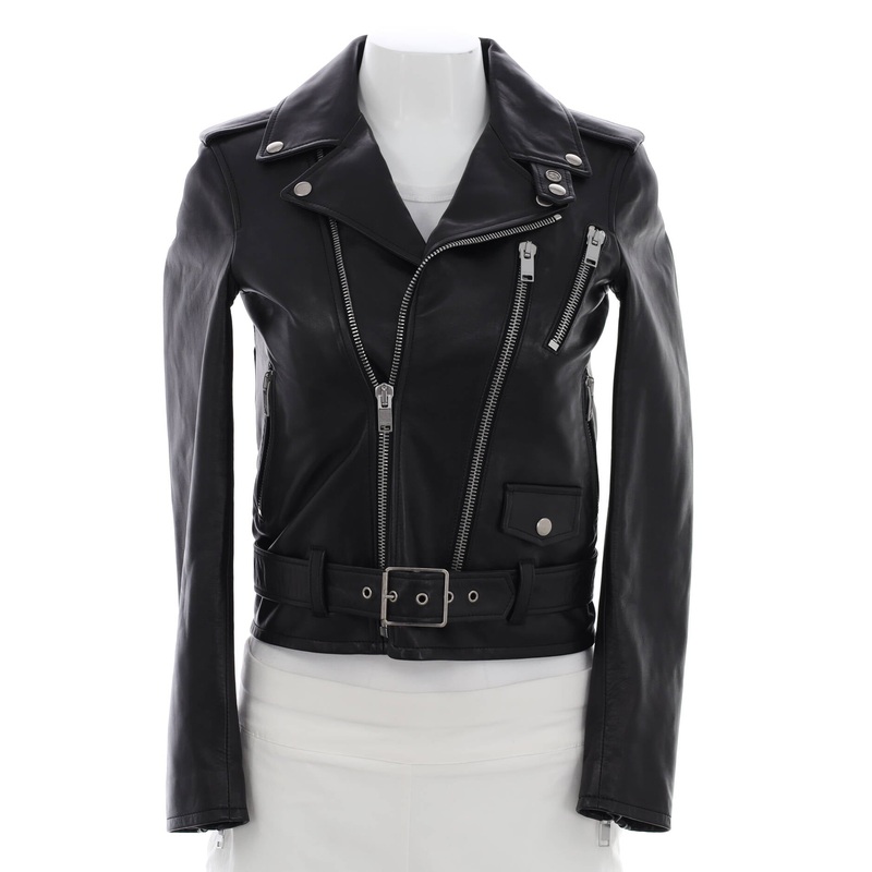 Women’s Motorcycle Jacket Leather S744816992306