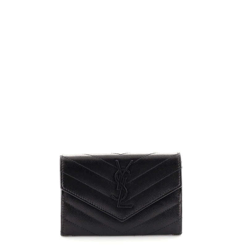 Classic Monogram Flap Wallet Matelasse Chevron Leather Small S744816986207