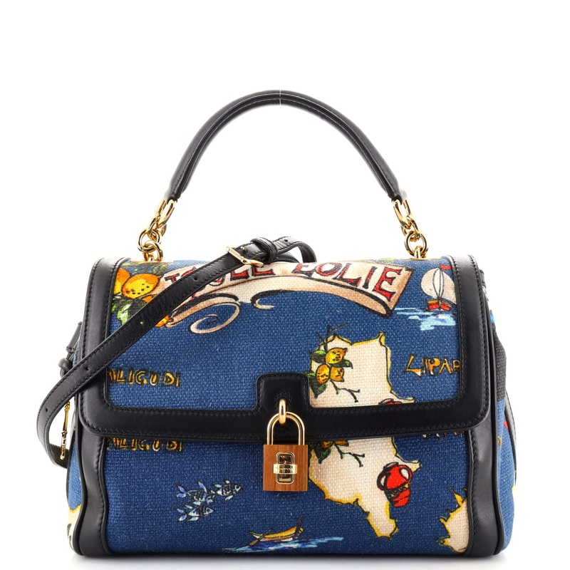 Miss Bonita Satchel Printed Canvas Medium