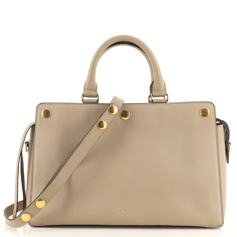 Studded Convertible Tote Leather