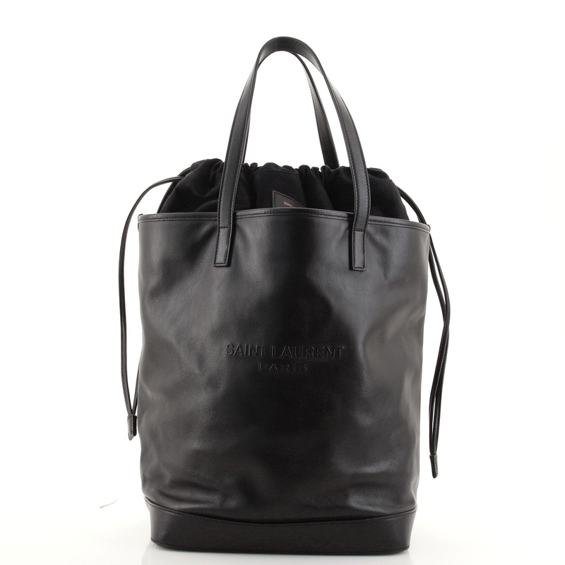 Teddy Shopping Tote Leather with Canvas S744816991031