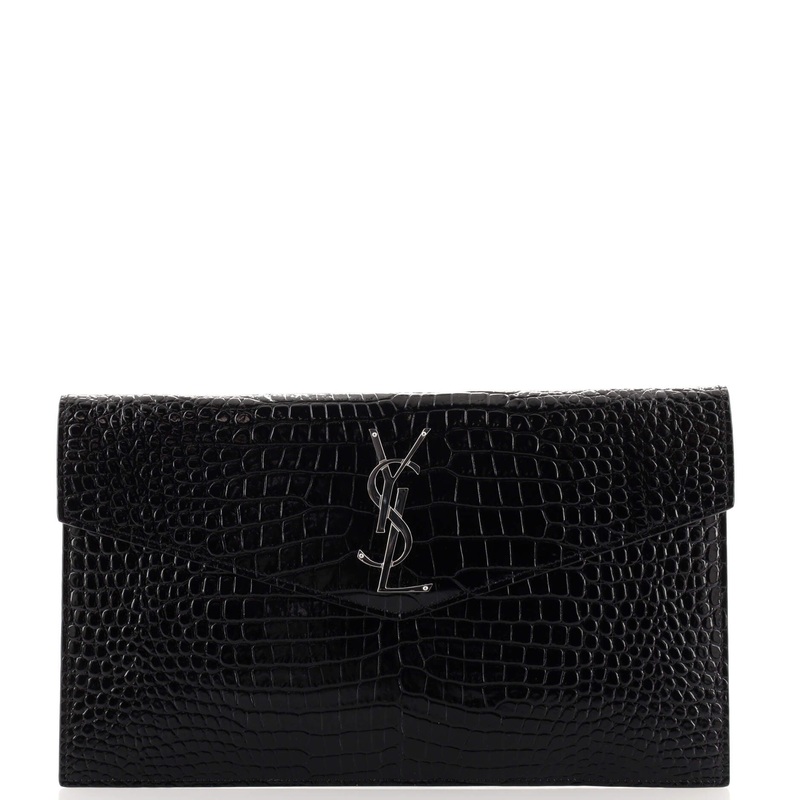 Uptown Pouch Crocodile Embossed Leather S744816989737