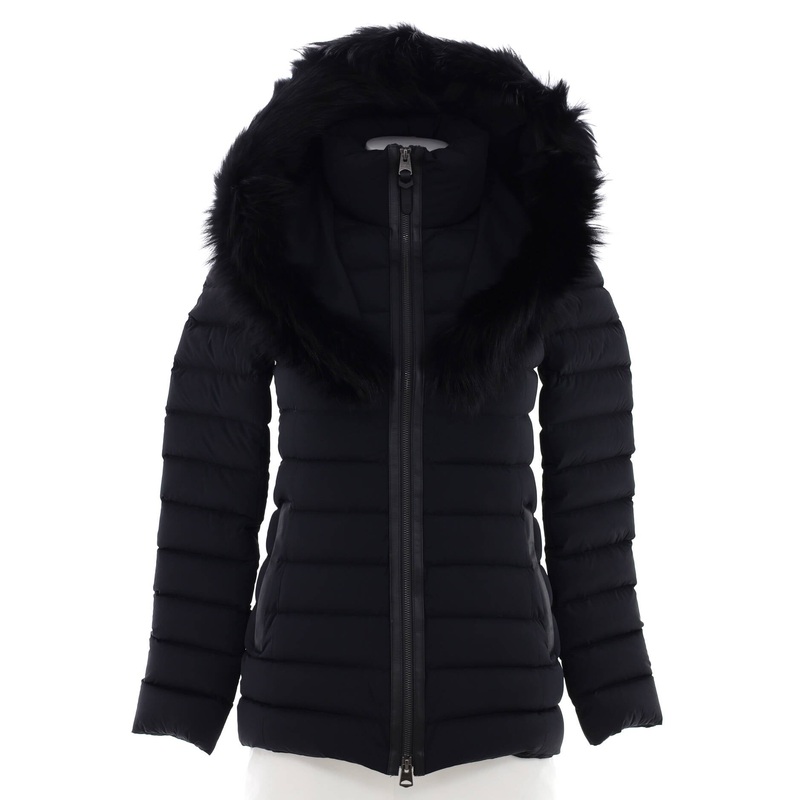 Women’s Kadalina Puffer Jacket Quilted Nylon Blend with Down and Fur