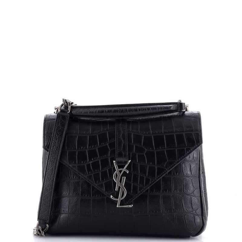 Classic Monogram College Bag Crocodile Embossed Leather Medium S744816982056
