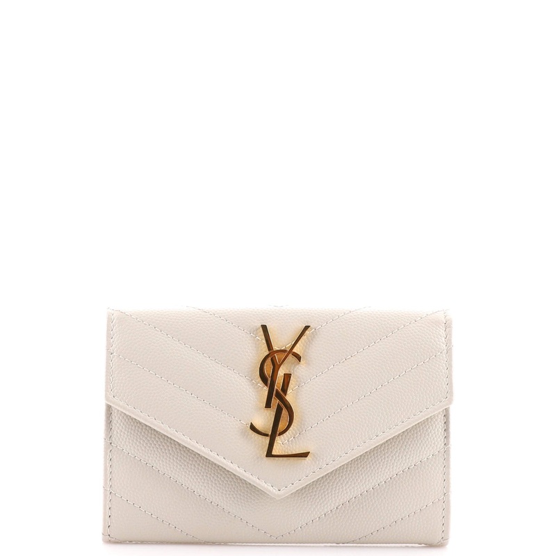Classic Monogram Flap Wallet Matelasse Chevron Leather Small S744816982661