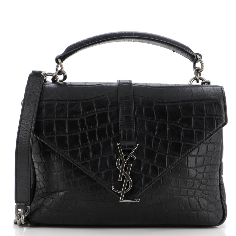Classic Monogram College Bag Crocodile Embossed Leather Medium S744816976689