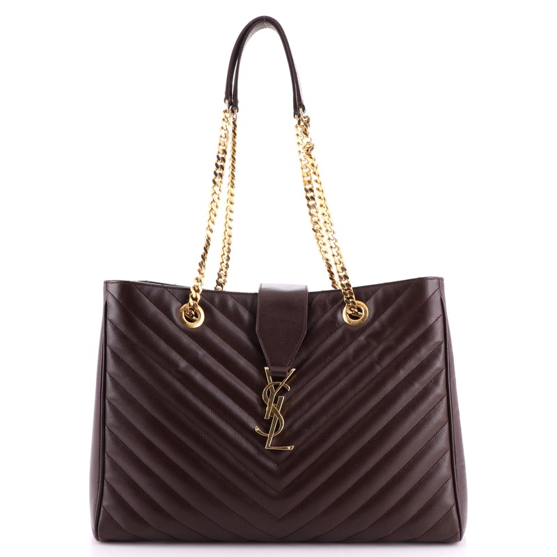 Classic Monogram Shopper Matelasse Chevron Leather Large S744816978759