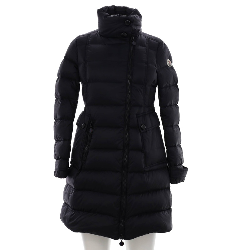Women’s Hooded Zip Puffer Coat Quilted Nylon with Down S744816977813