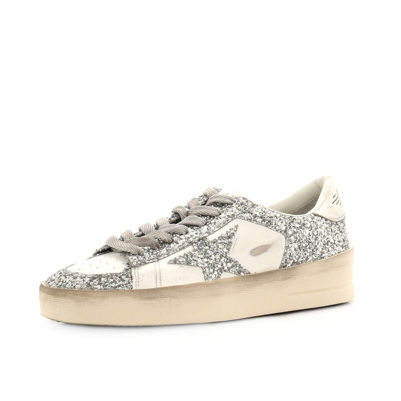 Women’s Stardan Low-Top Sneakers Glitter and Leather