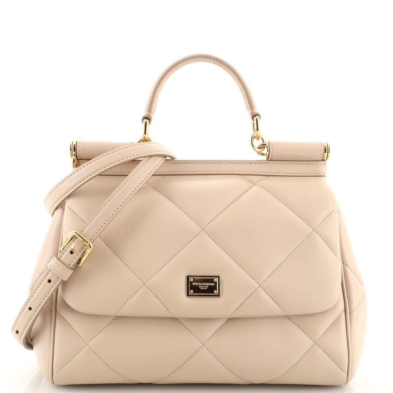 Miss Sicily Bag Quilted Leather Medium S744816972291