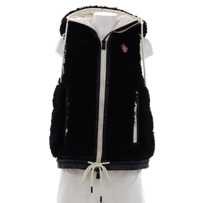 Women’s Grenoble Hooded Vest Quilted Teddy Fleece with Down