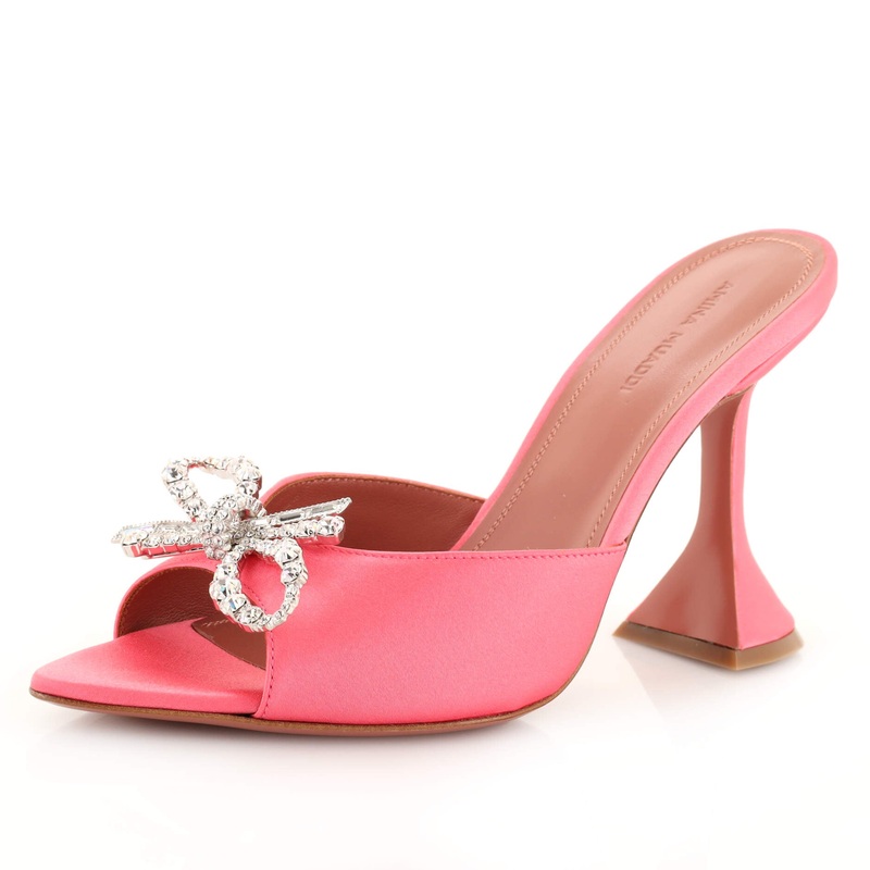 Women’s Rosie Heeled Mules Satin 95 S744816969758