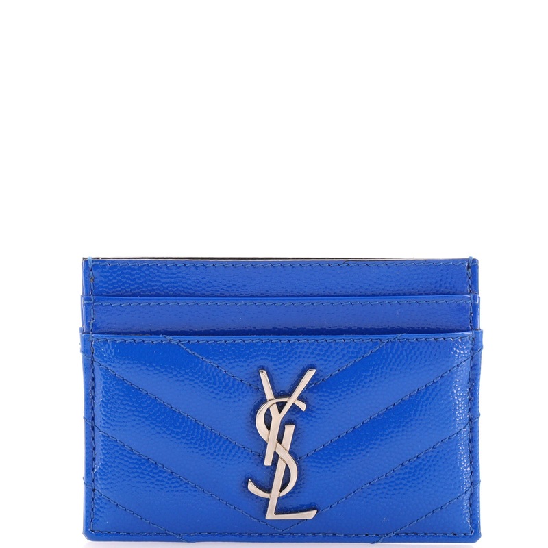 Classic Monogram Card Holder Matelasse Chevron Patent S744816966330