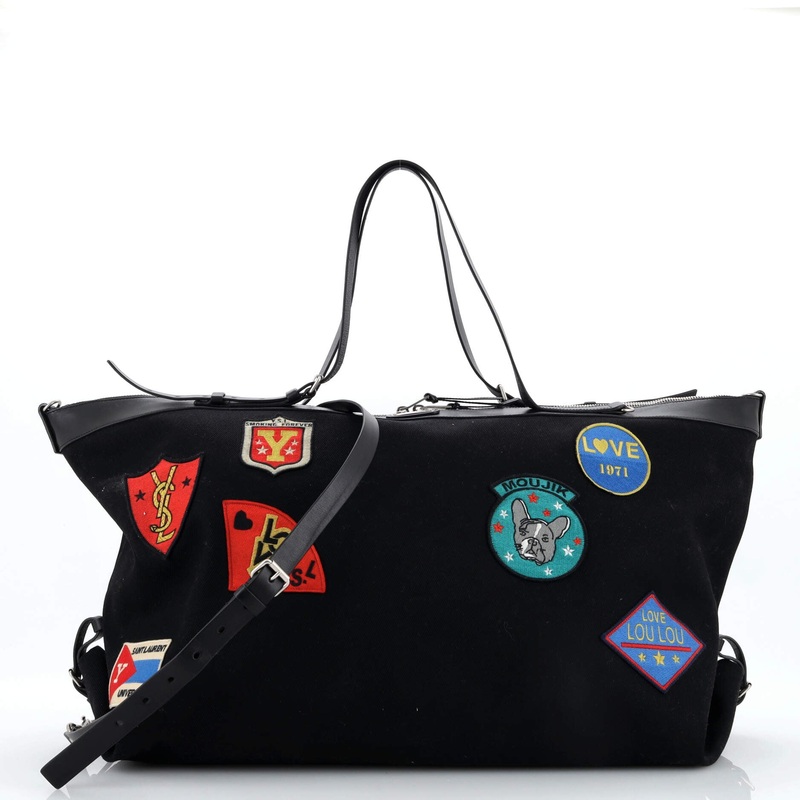 ID Convertible Bag Patch Embellished Canvas Large S744816963487