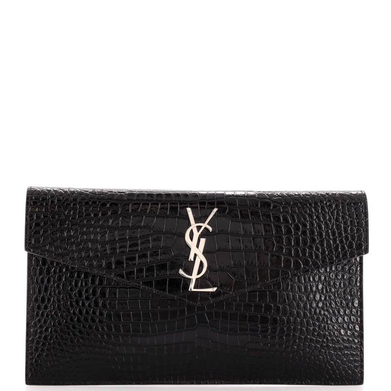 Uptown Pouch Crocodile Embossed Leather S744816963163