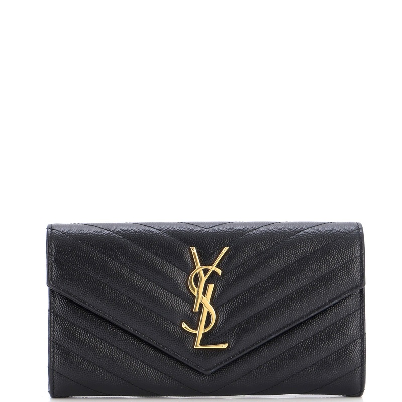Classic Monogram Flap Wallet Matelasse Chevron Leather Large S744816950884