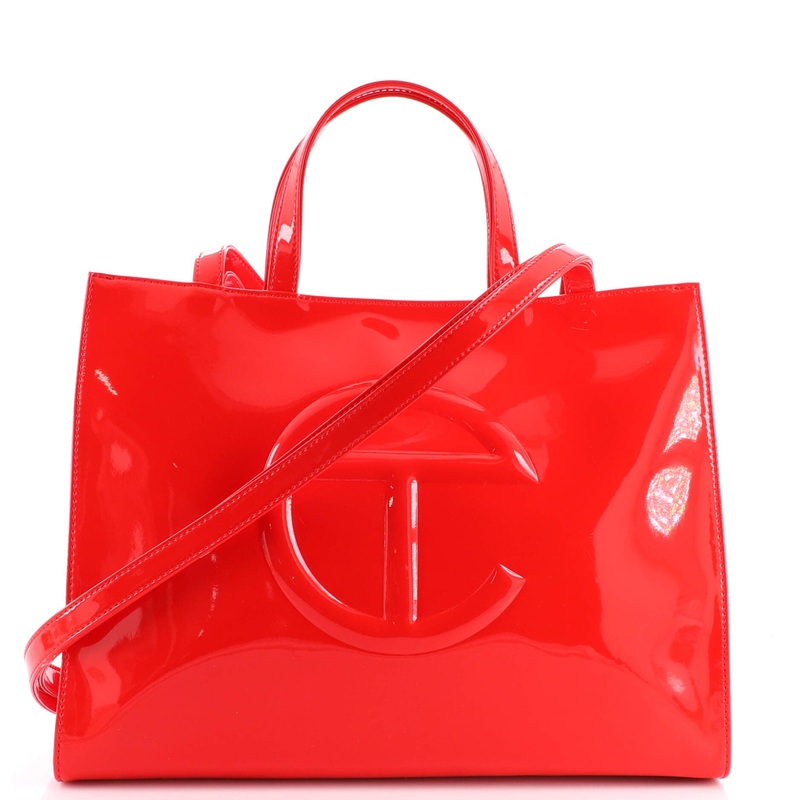 Shopping Tote Faux Patent Medium S744816952790