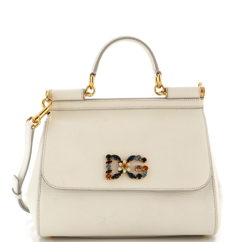 Miss Sicily Bag Lizard Embossed Leather Medium S744816947446