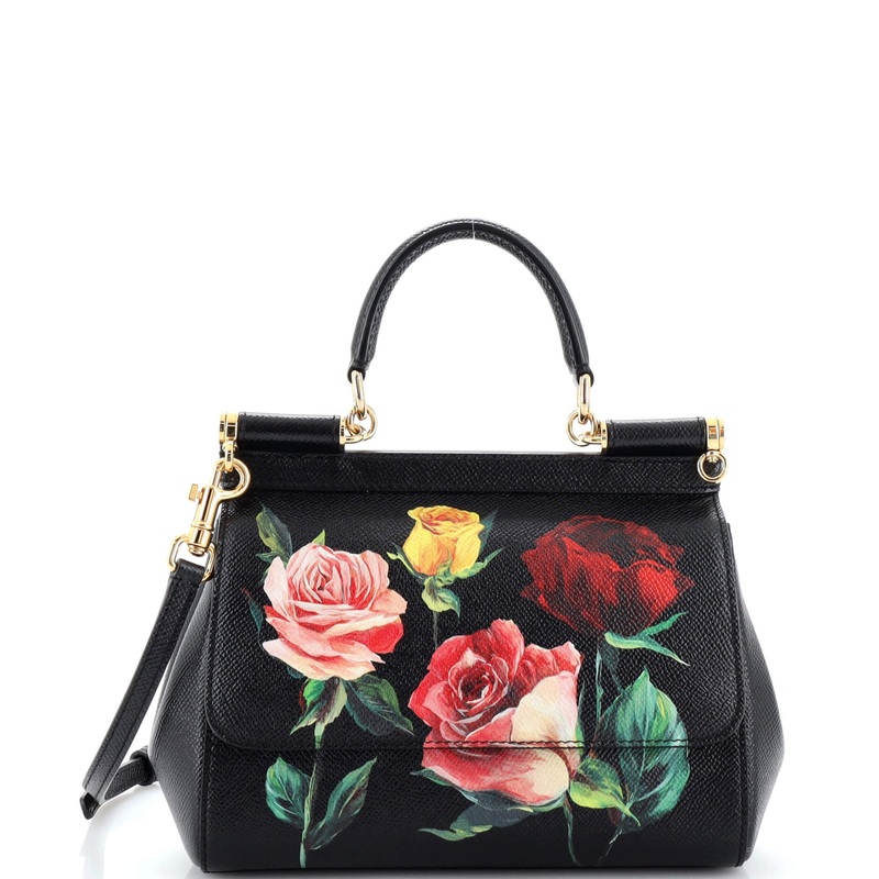 Miss Sicily Bag Printed Leather Small S744816949317