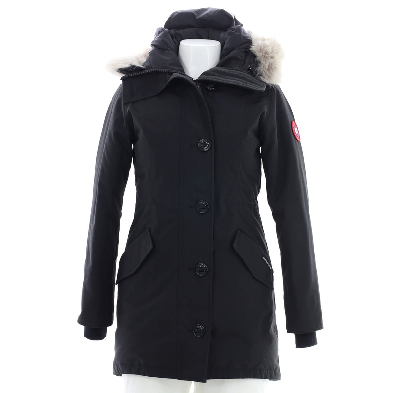 Womens Rossclair Hooded Parka Polyester Blend with Down and Fur S744816943773