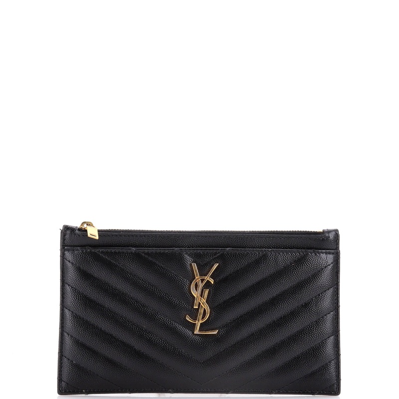 Classic Monogram Double Zip Wallet Matelasse Chevron Leather S744816940528