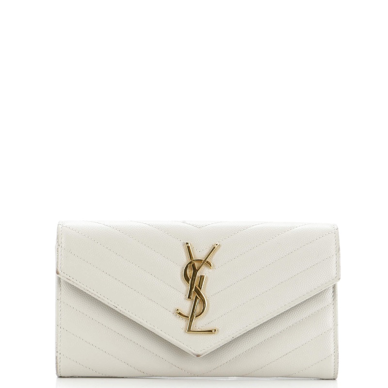Classic Monogram Flap Wallet Matelasse Chevron Leather Large S744816940518