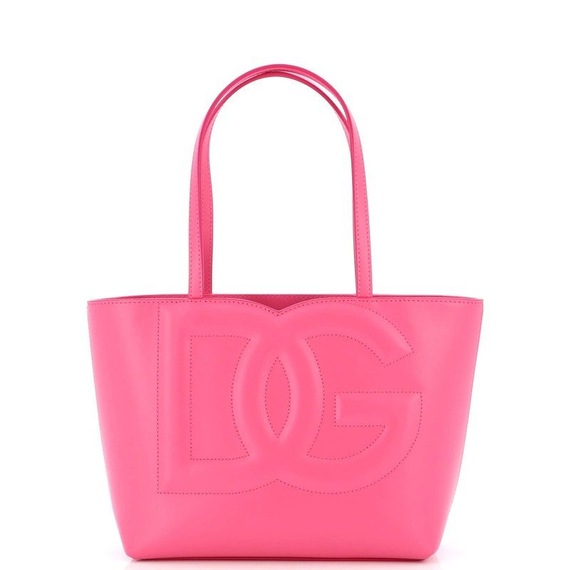 DG Logo Shopper Tote Leather Small