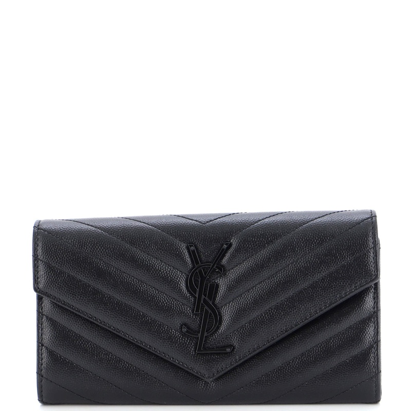 Classic Monogram Flap Wallet Matelasse Chevron Leather Large S744816927834