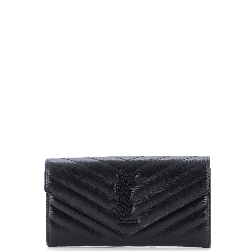 Classic Monogram Flap Wallet Matelasse Chevron Leather Large S744816929795
