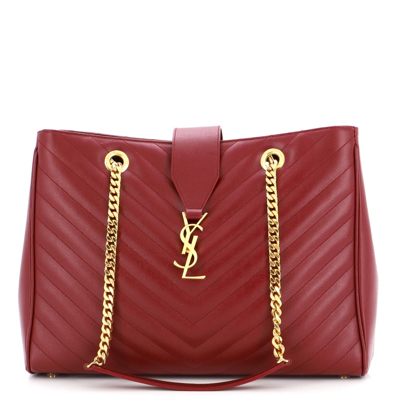 Classic Monogram Shopper Matelasse Chevron Leather Large S744816930481