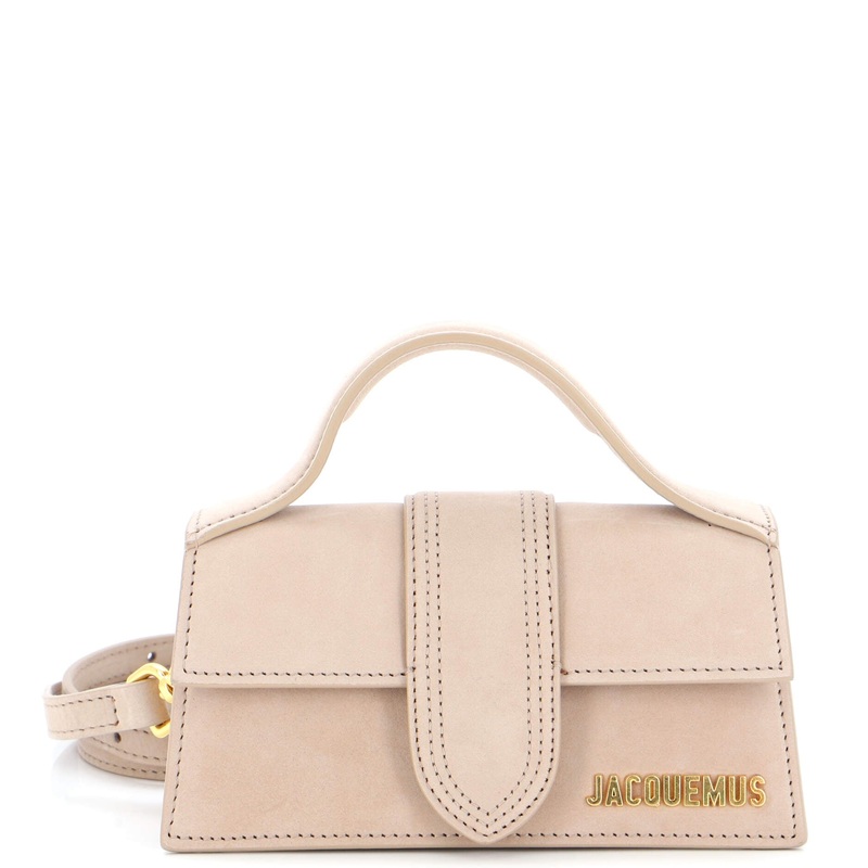Le Bambino Top Handle Flap Bag Suede S744816930587