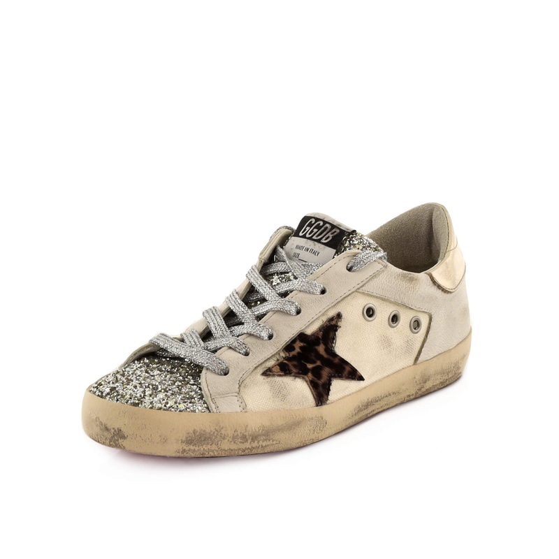Women’s Superstar Sneakers Canvas and Glitter