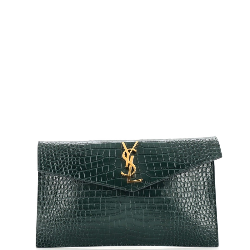 Uptown Pouch Crocodile Embossed Leather S744816921857