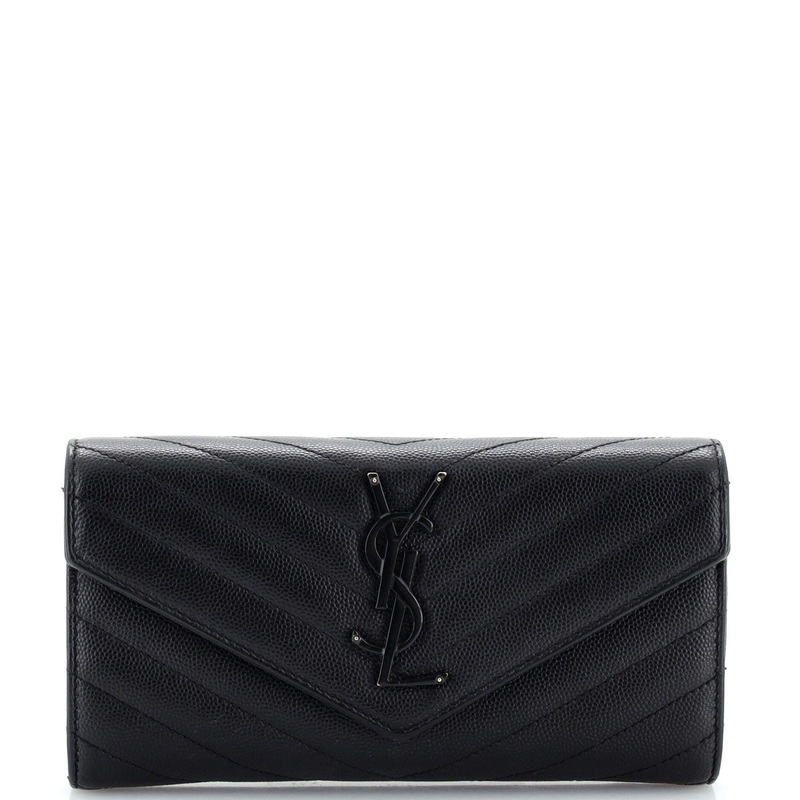 Classic Monogram Flap Wallet Matelasse Chevron Leather Large S744816913955