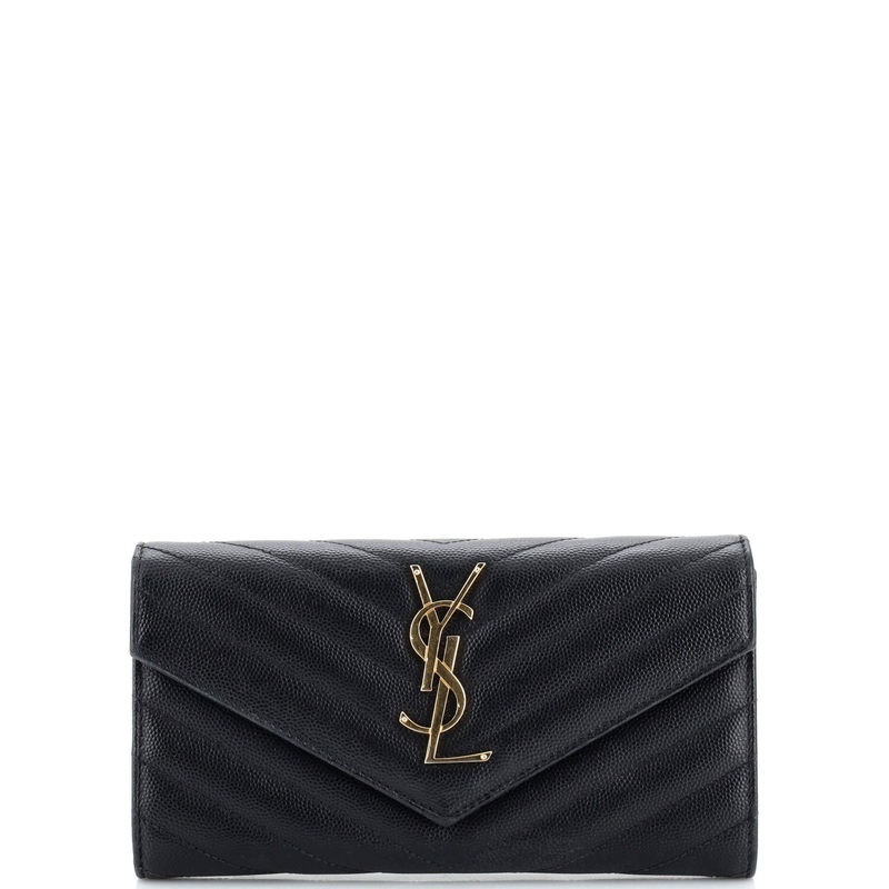 Classic Monogram Flap Wallet Matelasse Chevron Leather Large S744816914082