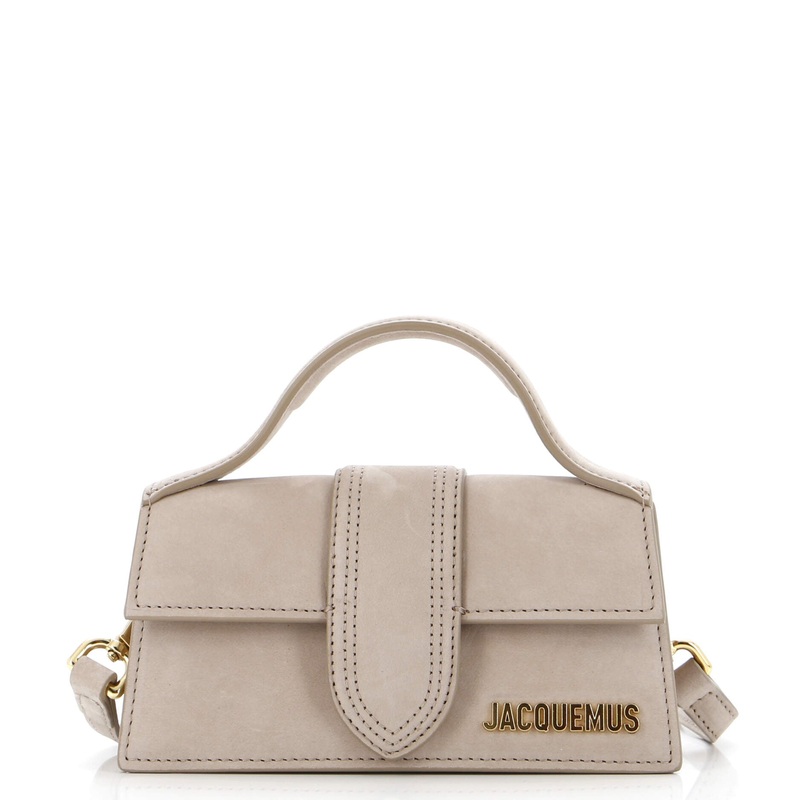 Le Bambino Top Handle Flap Bag Suede S744816915559