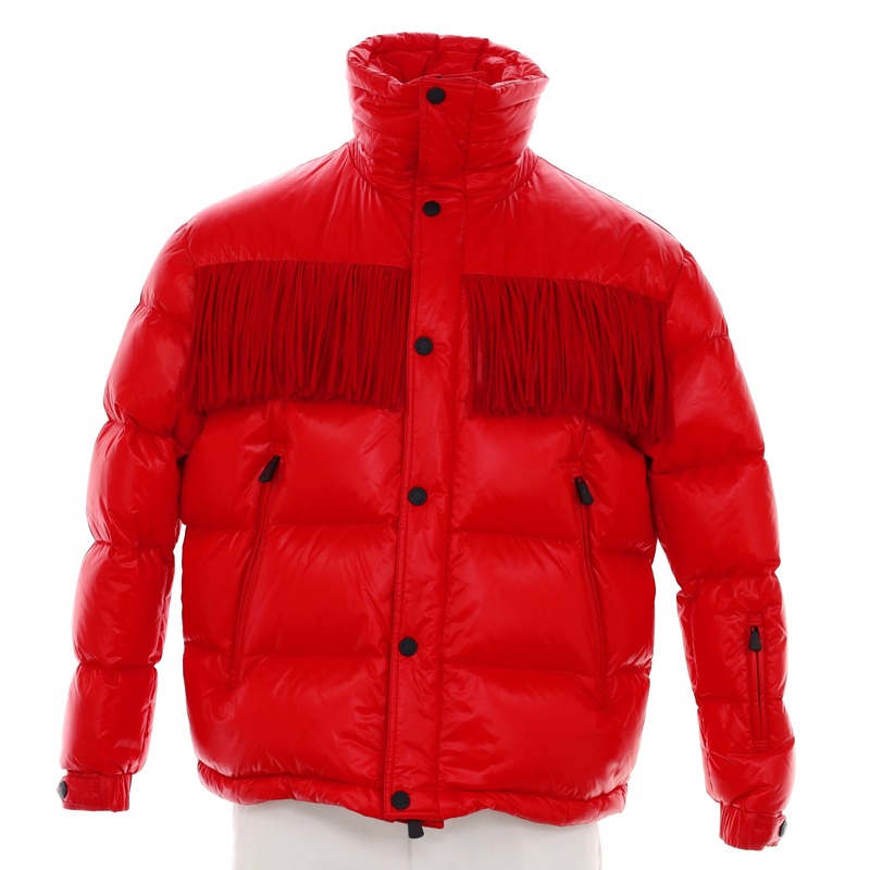 Men’s Pourri Fringed Puffer Jacket Quilted Polyamide with Down