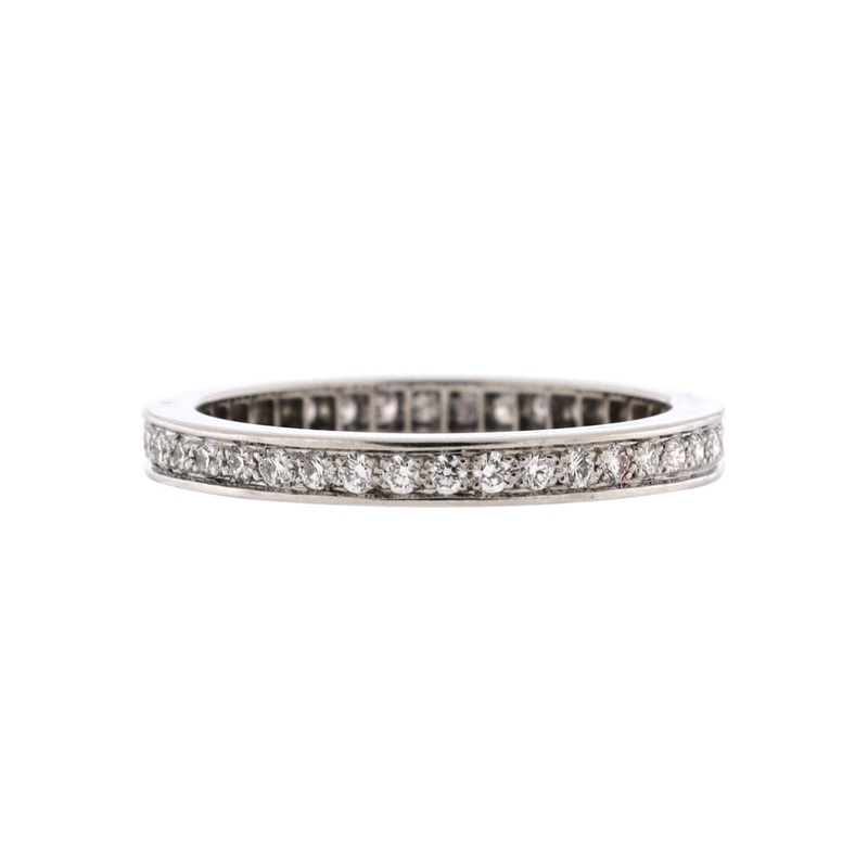 Romance Wedding Band Ring Platinum and Diamonds 2.1mm S744816916939