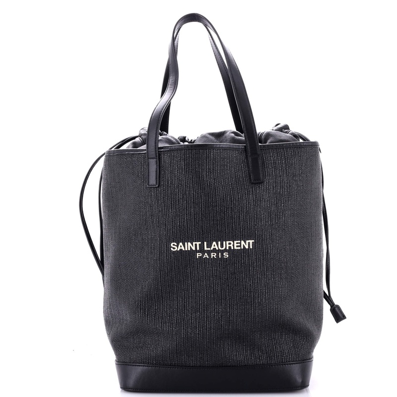 Teddy Shopping Tote Canvas with Leather S744816912824