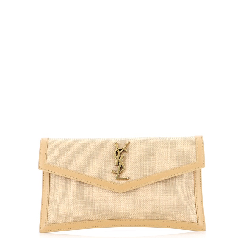 Uptown Pouch Woven Raffia S744816910559