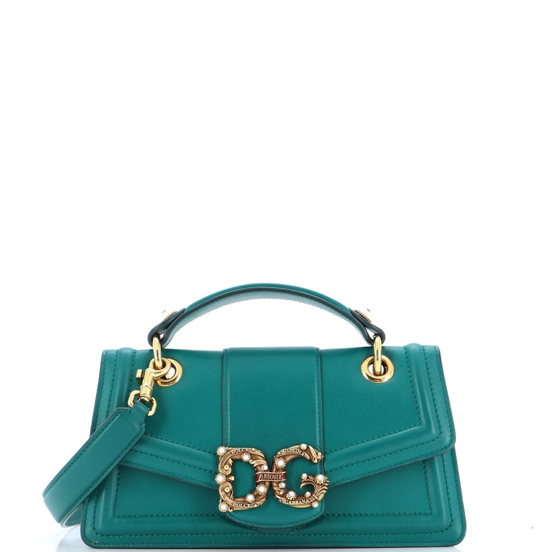 DG Amore Top Handle Bag Leather East West