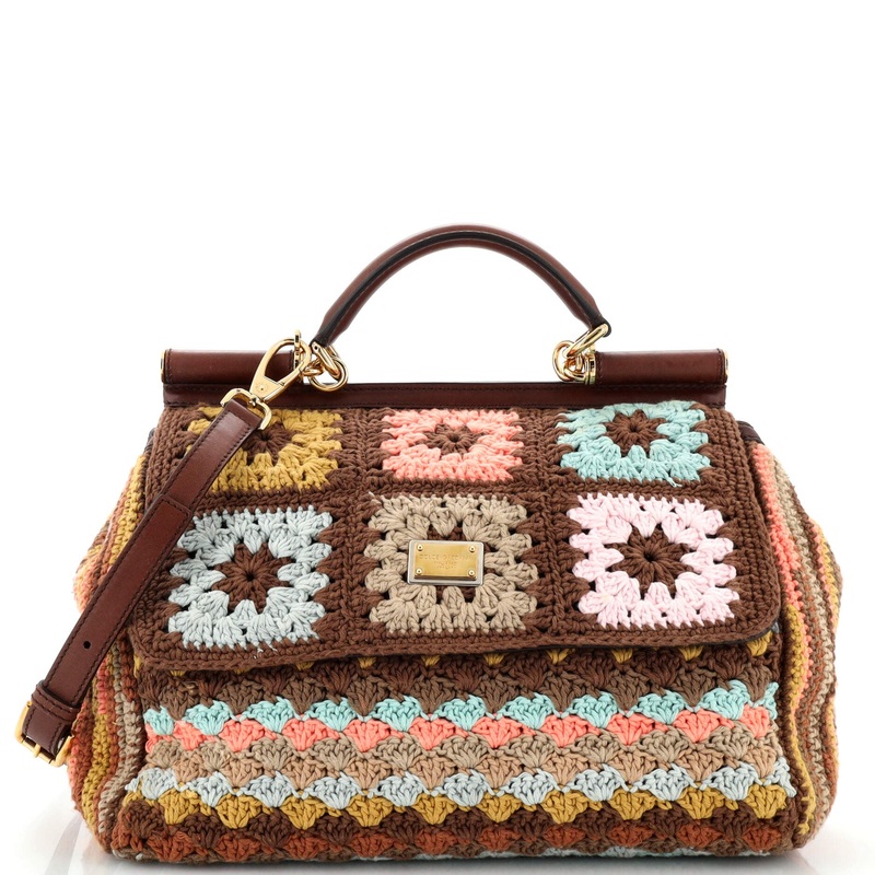 Miss Sicily Bag Knit Crochet Large