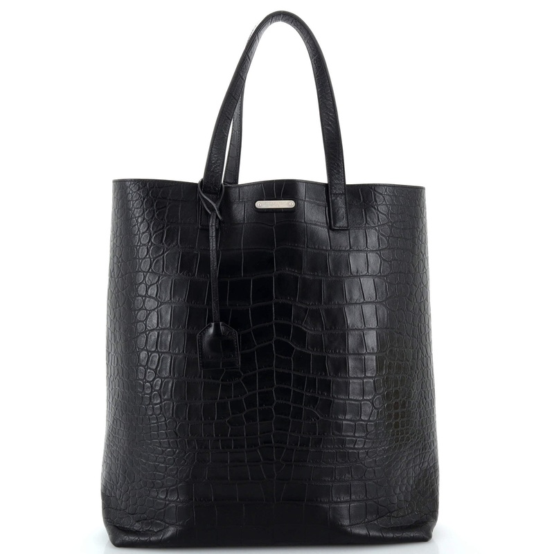 Bold Tote Crocodile Embossed Leather Large S744816896641