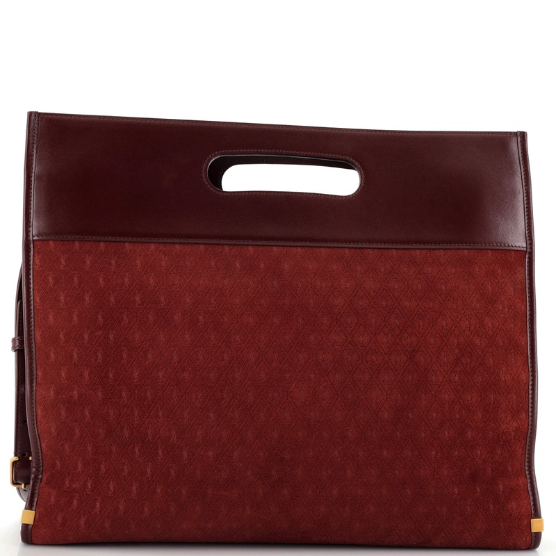 Cutout Convertible Tote Monogram All Over Suede S744816896887