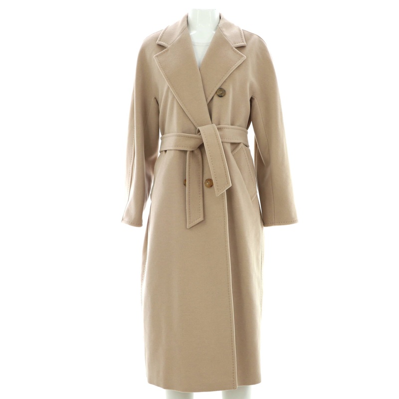 Women’s 101801 Icon Double Breasted Belted Coat Wool and Cashmere Blend S744816898032