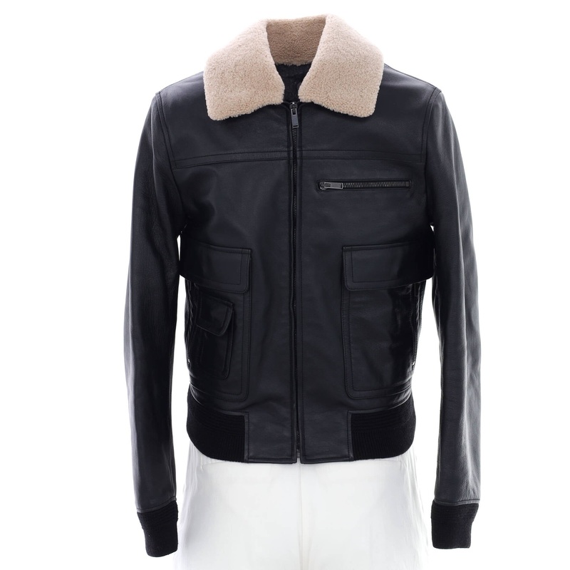 Women’s Aviator Jacket Leather with Shearling