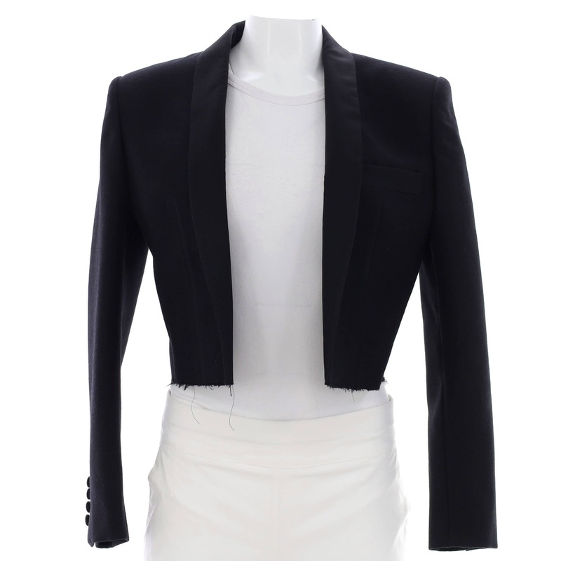 Women’s Cropped Open Jacket Wool