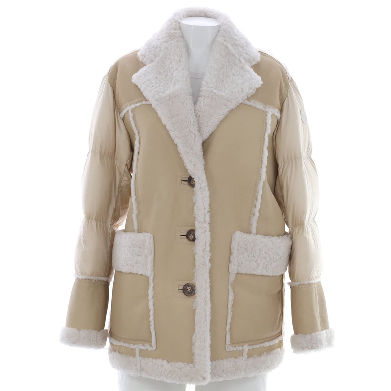 Women’s Ilay Button Up Jacket Quilted Polyamide and Shearling with Down