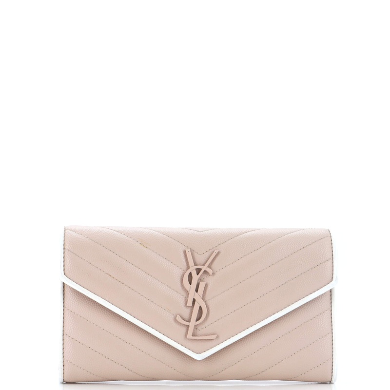 Classic Monogram Flap Wallet Matelasse Chevron Leather Large S744816888945